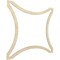 Ekena Millwork 23 38W x 23 38H x 14T Small Lilley Decorative Fretwork Wood Ceiling Panels, Birch CELW23X23X0250LEYBI - alternate 2
